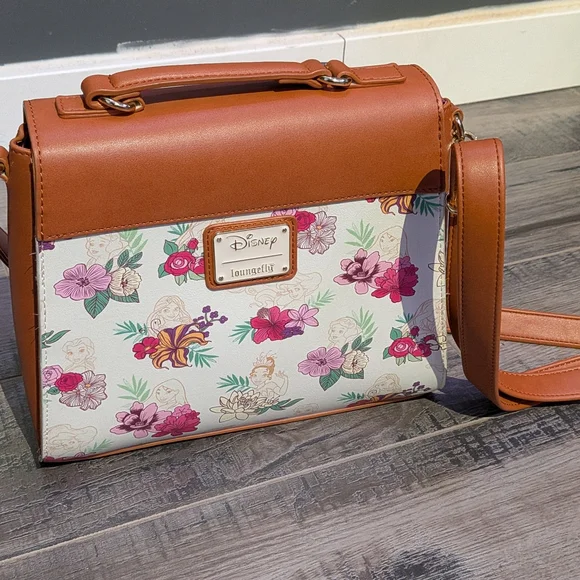 Disney Princess Floral Crossbody Loungefly - Picture 2 of 7